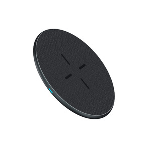 <span class=keywords><strong>Chargeur</strong></span> sans fil rapide 15W en cuir PU premium et alliage d'aluminium, <span class=keywords><strong>chargeur</strong></span> sans câble pour <span class=keywords><strong>iPhone</strong></span> et smartphones Android - Product Image 2