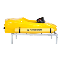 Kart aquatique à essence haute vitesse 15KW 118CC, moteur deux temps refroidi par eau, bateau de course en fibre de verre