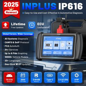 XTOOL IP616 professionnel OBD2 voiture Scanner tout outil de Diagnostic moteur analyseur dispositif voiture outil de test pour toutes les voitures marque - Product Image 2
