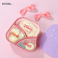 Boîte à lunch personnalisable Jieyang Lebo 2025 au design dinosaure, pour enfants, école, micro-ondable, 600 ml, 33 compartiments, boîte à lunch bento pour enfants