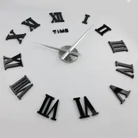 אירופאי סגנון creative פשוט ספרות רומית שעונים ושעונים גדול סלון DIY שעון קיר שעון קיר קוורץ שעון