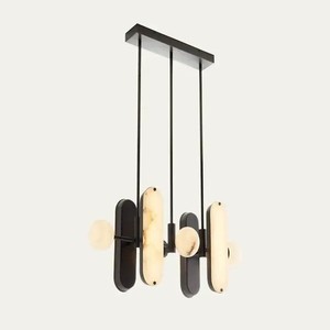Modern Marble Chandelier Rectangle LED Pendant <b>Light</b> For Living Room Bedroom Home Decor D7121 - Product Image 2