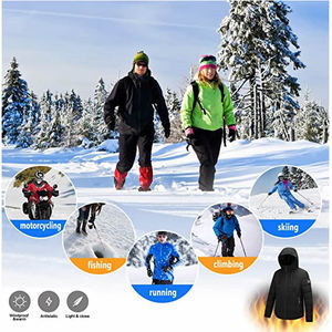 Custom Smart Warming <strong>Electric</strong> Three-Zone USB <strong>Heated</strong> Zipper Closure 100% Polyester Windproof Unisex Winter <strong>Jacket</strong> - Product Image 6