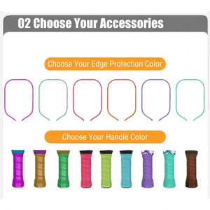 Raquette de pickleball Boomstick <span class=keywords><strong>Selkirk</strong></span> T700, épaisseur 16 mm, mousse EPP+EVA professionnelle, bordure en TPU, super durable, entraînement, logo personnalisé disponible - Product Image 4