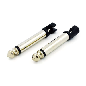 Conector de micrófono de 6,35 mm, conector CK de tres pines amarillos, interfaz de audio y vídeo, conector de micrófono chapado en oro, base de micrófono plateada - Product Image 5