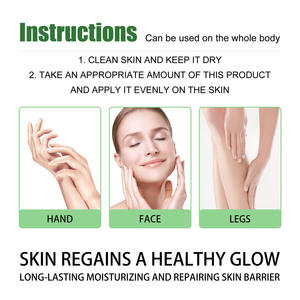 Loción de Aloe Vera calmante aclarante orgánico para el alivio de las quemaduras solares faciales después del bronceado Loción calmante para la piel - Product Image 6