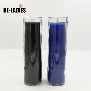 Wholesale in <strong>Bulk</strong> Memorial Unscented 7days Burning Glass <strong>Candle</strong> - Product Image 6
