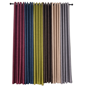 Rideau à plis ondulés de couleur unie de luxe de haute qualité pour chambre à coucher - Product Image 6
