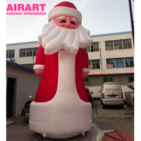 Figurine de Noël gonflable, Père Noël à barbe blanche, décorations gonflables pour les fêtes, pour un joyeux nouvel an