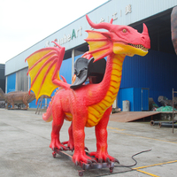 Jeux de parc d'attractions chinois, cheval de Dragon en 3d, importé du japon