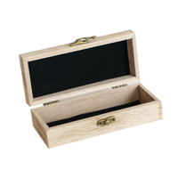 Boîte de présentation pour lunettes de soleil en bambou non fini, étui de rangement en bois massif avec couvercle et fentes personnalisées, idéal pour la maison ou le bureau