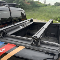 Barres transversales TCAL Gen 5 TK-02-7 réglables en alliage d'aluminium pour benne de pick-up, système de barres transversales 150-180x17-23CM, ensemble de 2 pièces compatible