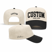Op maat gemaakte 3D geborduurde logo-stijl structuur katoenen sport pet voor dames, 5-delige baseballcap, Gorras petten voor heren