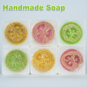 Jabón Artesanal Creativo con Aceites Esenciales, Suave y No Irritante, Jabón en Barra de Luffa, Artículos de Baño para Limpieza Corporal - Product Image 1