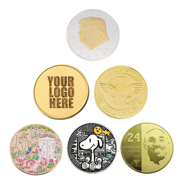 Custom Made 24k Gold Coin Metal Coins Set for Games with Gold Plated ...
