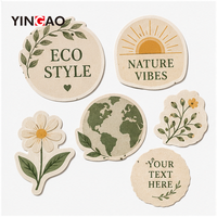 Etiquetas Adhesivas Yingao con Diseño de Hojas Botánicas, Resistentes al Agua y a los Arañazos, de Vinilo, para Cajas de Regalo, Frascos y Botellas Personalizadas