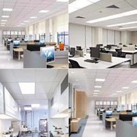 Panneaux lumineux ETL DLC 5.1 Premium pour la maison, l'atelier, l'installation, éclairage rétro-éclairé, 1x4', 2x2', 2x4', 3000K, 4000K, 6000K, panneau lumineux LED pour bureau