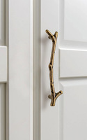 Poignée de meuble en métal zinc, design irrégulier en forme de branche d'arbre, pour commode, tiroir de chambre, porte de placard, support de poignée de meuble