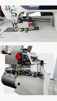 Machine à relier les bords Machine de découpe de ruban de sangle manuelle électrique automatique Machine à coudre industrielle à point de verrouillage hors du bras