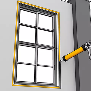 กาวซิลิโคนอะซิโตซีประสิทธิภาพสูง แห้งเร็ว กาวซิลิโคนชนิดกรด สำหรับซีลกระจก ตู้ปลา หน้าต่าง ประตู - Product Image 6