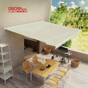 Auvent rétractable imperméable en aluminium et PVC <span class=keywords><strong>de</strong></span> haute qualité avec télécommande, <span class=keywords><strong>prix</strong></span> bas, auvent cassette pour terrasse extérieure, balcon, terrasse - Product Image 1