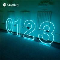 Letrero de Neón Personalizado Mattled de 1, 2, 3 y 4 Pies, Letras y Números LED del 0 al 9, de la A a la Z, RGB, Color Único, Control Remoto, Decoración Impermeable