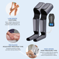 Masseur de jambes avancé 2025, massage par compression d'air, chaleur, masseur de jambes, masseur de pieds avec télécommande