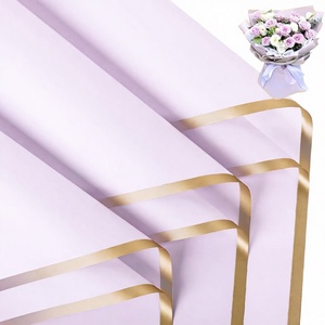 Feuilles d'emballage florales imperméables en BOPP pour fleurs fraîches, fournitures pour fleuristes, emballages cadeaux pour bouquets, mariages, anniversaires - Product Image 3