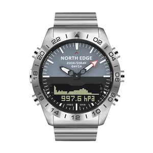 North Edge GAVIA-reloj inteligente electrónico de acero inoxidable, pulsera deportiva resistente al agua, gran oferta