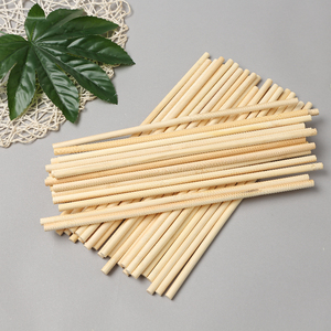 <span class=keywords><strong>Bambou</strong></span> Écologique Qualité Supérieure Droite Lisse Solide Vente en Gros Sucette 6mm 40cm Grands Bâtons Ronds de Bouleau Tiges de Cheville - Product Image 2
