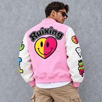 Fabricant de vestes universitaires personnalisées, patch brodé graphique, veste de baseball Letterman, streetwear, veste pour homme