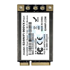 Module Wi-Fi Mini PCIe HAISHEN QCA 9880 524WiFi 900VX <span class=keywords><strong>ProPlus</strong></span> 3*3 MIMO 802.11ac double bande 2,4 GHz / 5 GHz QCA 9880 900VX - Product Image 1