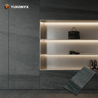 Panneau mural en WPC carbone cristal artistique moderne de qualité supérieure 1220x2440mm, imperméable, résistant à l'humidité, ignifuge, design graphique tactile