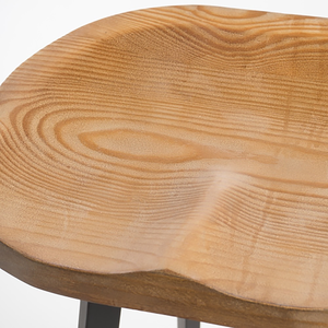 Sgabello da bar girevole Pinewood con gambe in ferro, set di 2 - Product Image 4