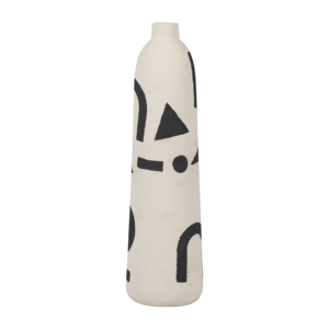 Vaso Alto in Ceramica con Design Astratto Nero per Arredamento Soggiorno Stile Boho - Product Image 3