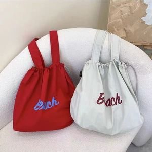 Hàn Quốc Phiên Bản Vải Túi <span class=keywords><strong>2025</strong></span> Mới Phong Cách Nhật Bản Duy Nhất Vai Công Suất Lớn Túi Xách Với Dây Kéo Cho Commutingtote Túi - Product Image 2