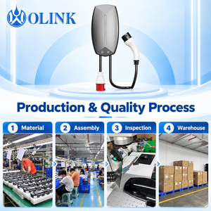 เครื่องชาร์จรถยนต์ไฟฟ้า OLINK Universal Type 2 ขนาด 22kW 32A แบบสามเฟส พร้อมปลั๊ก CEE สำหรับยานยนต์ไฟฟ้าในยุโรป - Product Image 3
