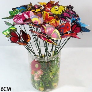 Primavera decorazione giardino PVC plastica butterfly yard paletti realistici <span class=keywords><strong>farfalle</strong></span> svolazzanti giardino palo ornamento di natale - Product Image 2