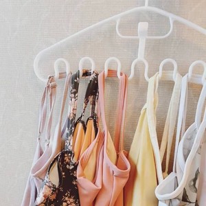 Wave Shaped Plastic Hangers With Multiple Hooks For Clothes Ties Scarves Organizing Storage Space Saving Design - Product Image 2