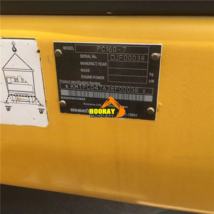 Excavatrice d'occasion Komatsu PC160-7 PC160LC-7, 16 tonnes, version châssis long, modèle 2018, moteur disponible avec chenilles de 600 mm - Product Image 4