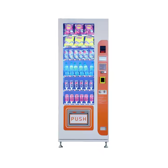 A Snack Beverage Vending Machine with a Small Space and Refrigeration Function Capable of Storing a Variety of Snacks and Drinks