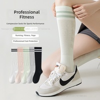 Chaussettes de compression pour mollets, style fin pour femmes, forte compression, jambes minces, course à pied, récupération musculaire, chaussettes de sport professionnelles