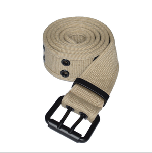 Ceintures tactiques en toile de coton et polyester DFBWB102 pour sports de plein air, à la mode, avec boucle respirante à 2 broches - Product Image 1