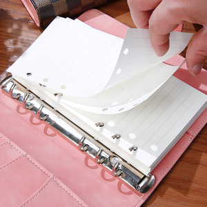<span class=keywords><strong>Quaderno</strong></span> Multifunzionale A6 <span class=keywords><strong>a</strong></span> Fogli Mobili con Superficie in Pelle di Alta Qualità e Motivo <span class=keywords><strong>a</strong></span> <span class=keywords><strong>Quadretti</strong></span>, Blocco Note Ricaricabile e Staccabile - Product Image 4