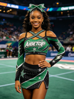 Uniformes de cheerleading de compétition, vêtements d'équipe personnalisés, costumes de cheerleading de qualité supérieure, fournisseur d'usine