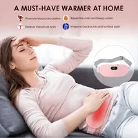 Elektrischer Menstruations-Heizgürtel für Frauen Verstellbarer Taillen-Vibrationsmassager mit Eingebauten Batterien Fördert die Durchblutung