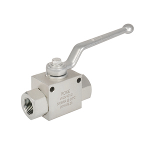 Roke 1/2 NPT High Pressure 500bar Ball <strong>Valve</strong> Forged Stainless Steel VH2V CWP Hydraulic Control Water Gas Oil OEM Customizable - Product Image 2