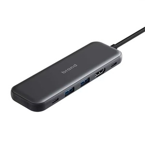 Hub <span class=keywords><strong>USB</strong></span>-C 5 en 1 4K Usado con 2 <span class=keywords><strong>USB</strong></span> 3.0, Entrega de Energí<span class=keywords><strong>a</strong></span> de 100W, Diseño de Silicona y PVC, Carcasa de Aluminio - Product Image 1