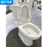 Ensembles sanitaires populaires en céramique ensembles de lavabo de piédestal de toilette salle de bain compétitif ensemble de cuvette de toilette blanche élégante