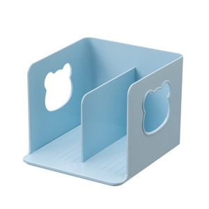 Lihe 951 Little Bear Desktop <b>Bookend</b> 20x20 Cm Plastic Storage Rack Simple Cute Tabletop Shelf - Product Image 5